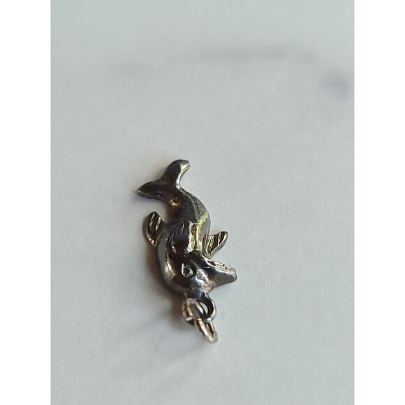 925 Dolphin Charm Pendant Vintage - Picture 8 of 10